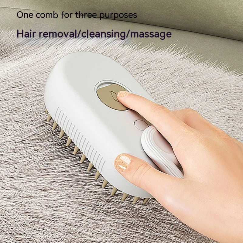 Cat Steam Brush Steamy Dog Brush 3 in 1 Electric Spray Cat Hair Brushes for Massage Pet Grooming Comb Hair Removal Combs Pet Products-Ninja Market