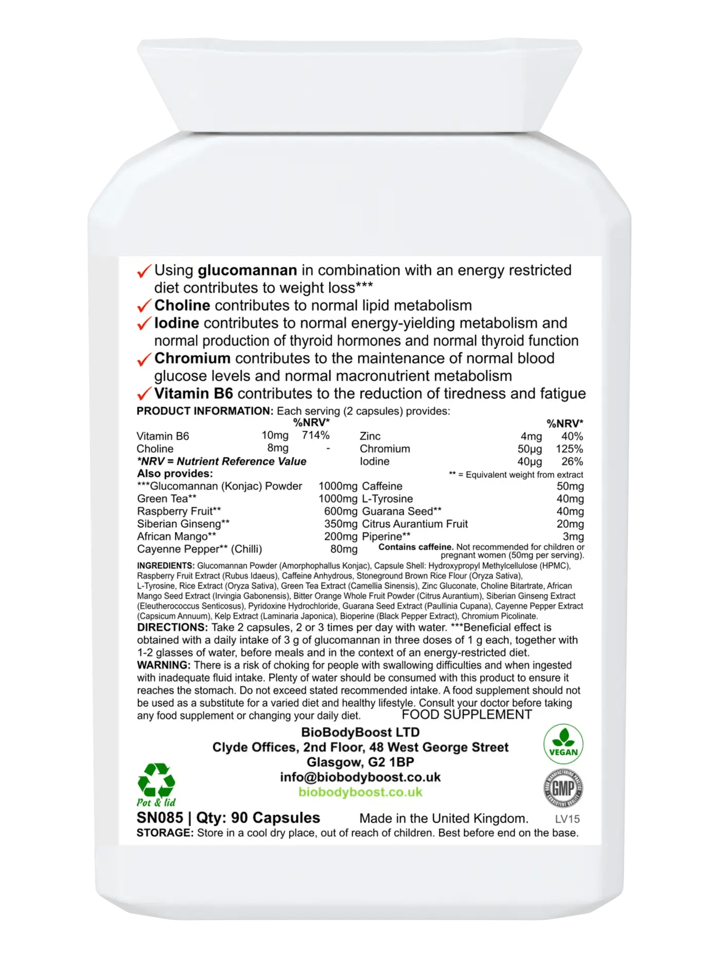 BioBurn - Glucomannan Raspberry Combination-Ninja Market