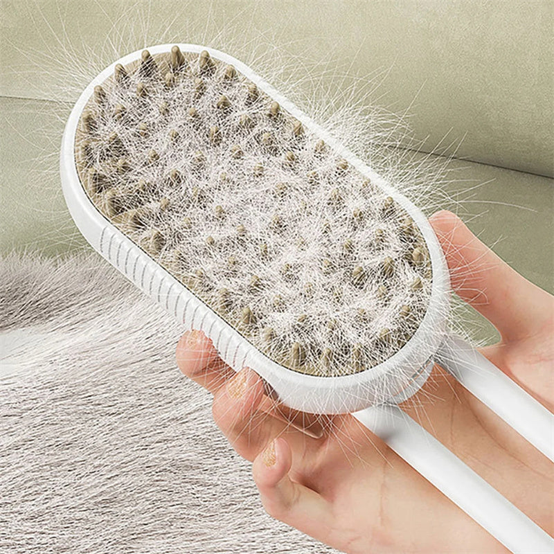 Cat Steam Brush Steamy Dog Brush 3 in 1 Electric Spray Cat Hair Brushes for Massage Pet Grooming Comb Hair Removal Combs Pet Products-Ninja Market