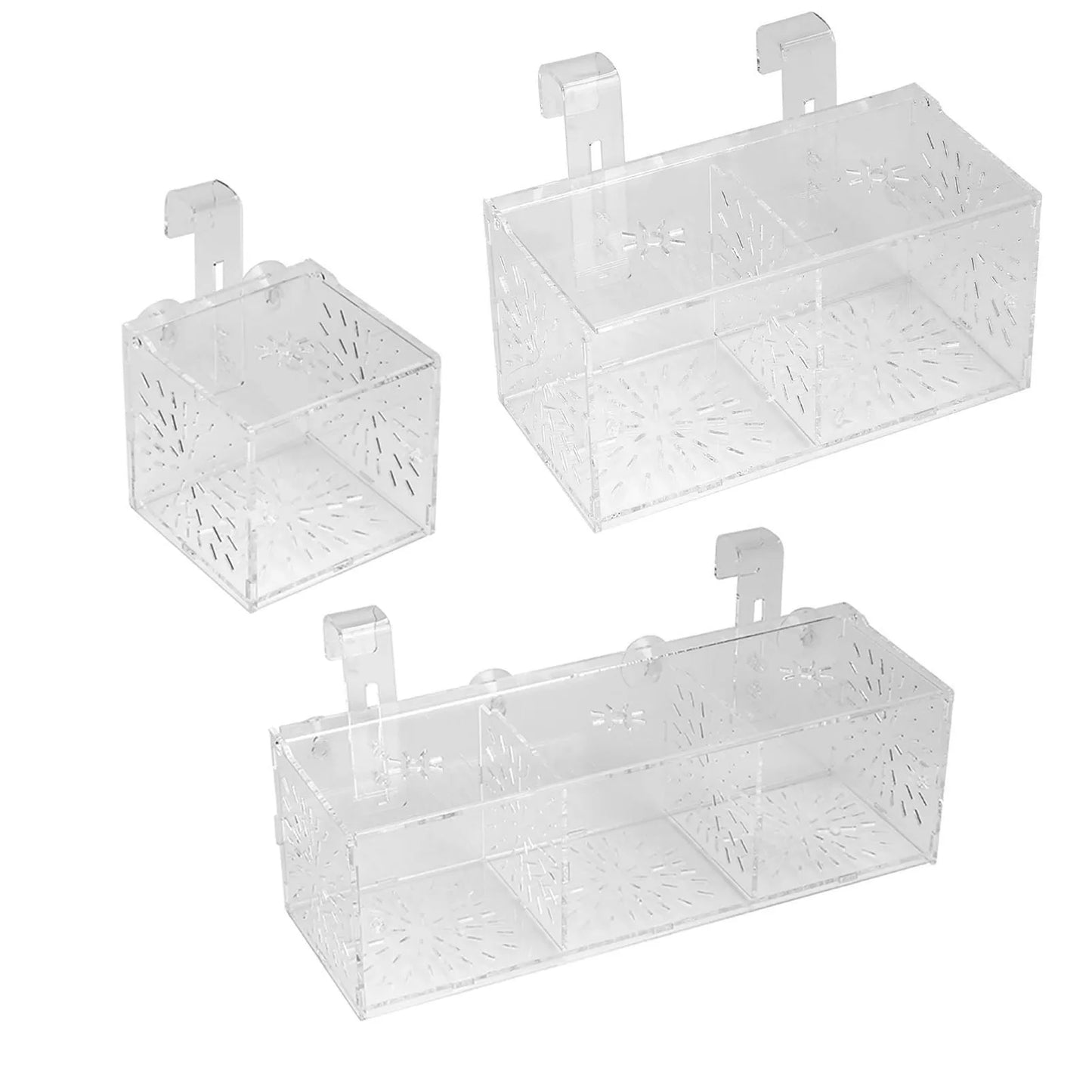 Acrylic Transparent Fish  Breeding Isolation Box Aquarium Hatchery Incubator Holder Acrylic Fish Isolation Box-Ninja Market