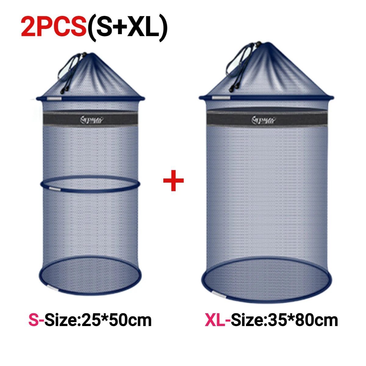 Anti-jump Net Beach Combing Crab Lobster Pocket Fish Shrimp Basket Portable Fishing Bucket Quick Dry Small Mesh Storage Bag-Ninja Market