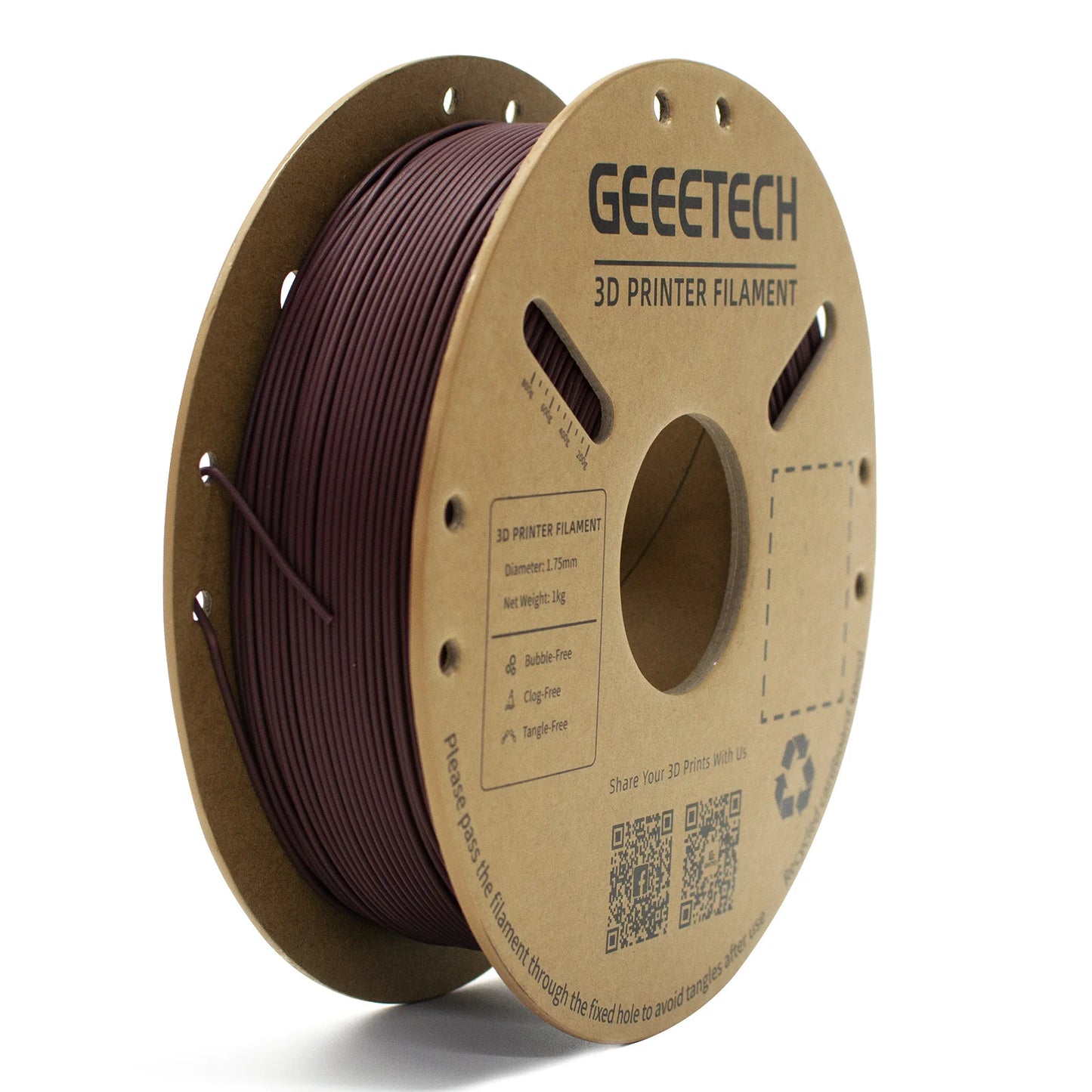 Geeetech Carbon Fiber PLA 3D Printer Filament 1KG 1.75MM Fast Printing PLA-CF High-strength Carbon Fiber PLA Filament