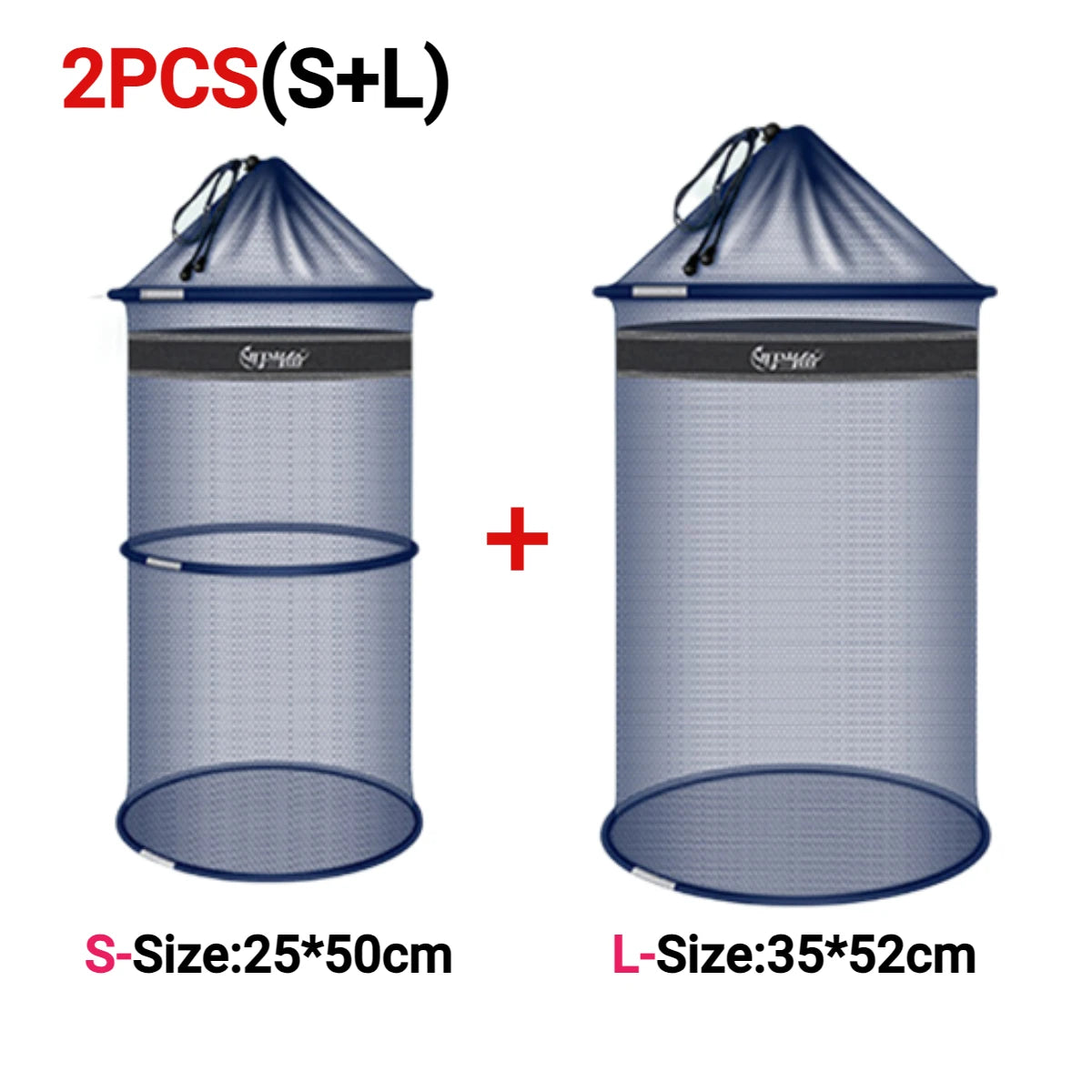 Anti-jump Net Beach Combing Crab Lobster Pocket Fish Shrimp Basket Portable Fishing Bucket Quick Dry Small Mesh Storage Bag-Ninja Market