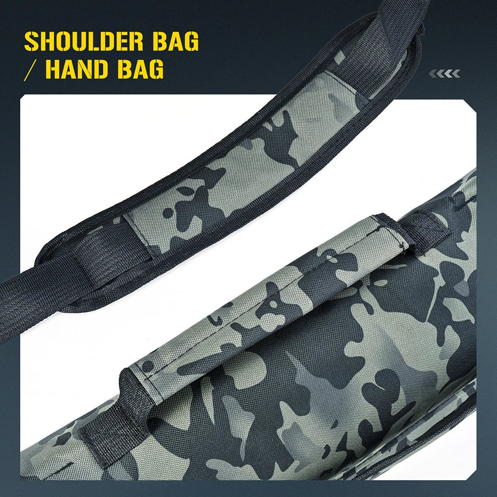 120/140/160CM Fishing Bag Portable Folding Fishing Rod Storage Bag Fishing Pole Gear Tackle Tool Carry Case Carrier Fishing Tool-Ninja Market