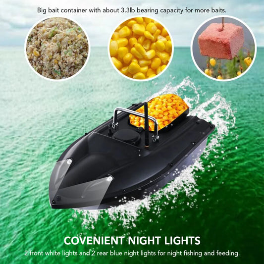 Remote Control Fishing Feeder Wireless Remote Control Fishing Bait Boat Fishing Feeder Fish Finder Device 984ft Remote Range