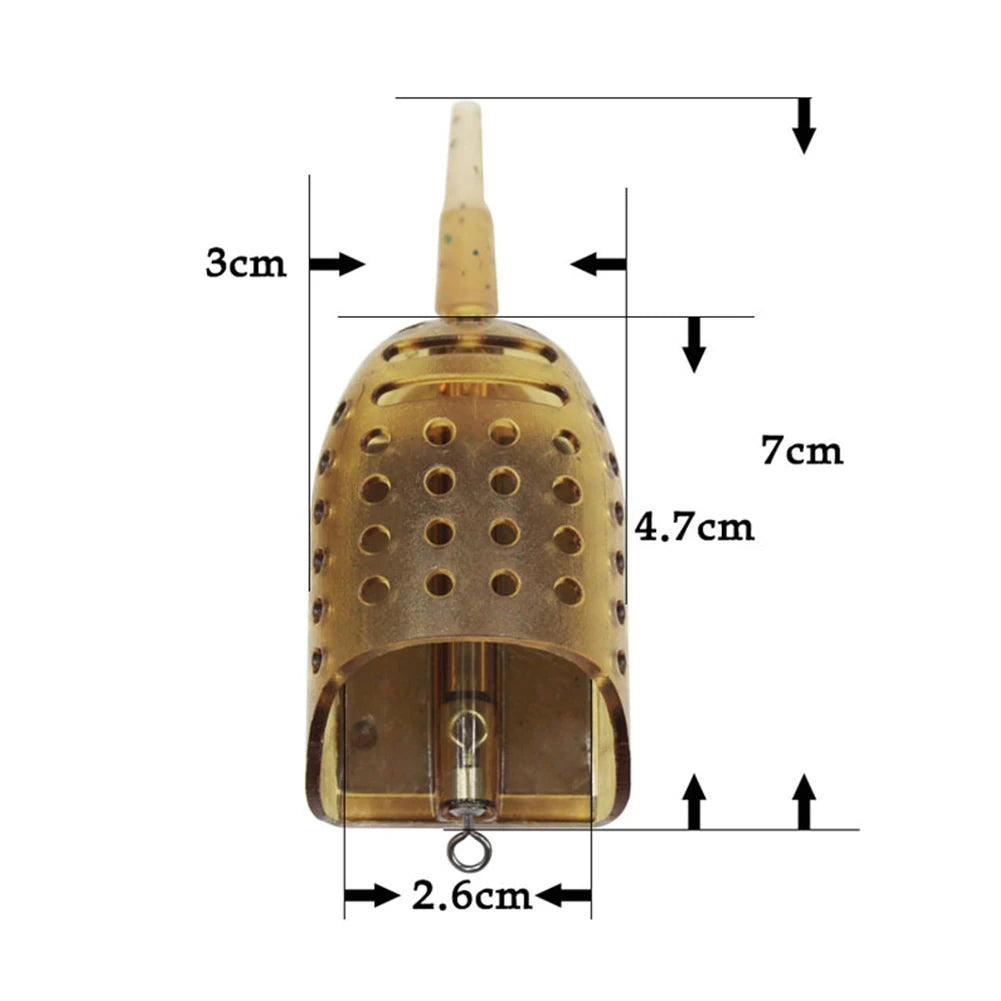 Portable Carp Fishing Bait Feeder Cage 30g/40g/50g Sinker Trap Fishing Bait Lure Basket Holder Tackle Accessories-Ninja Market