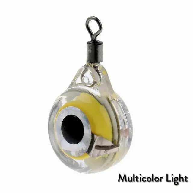 Ｍini Fishing Lure Trap Light LED Deep Drop Underwater Eye Shape Fishing Squid Bait Luminous Lure Lamp for Attracting Fish