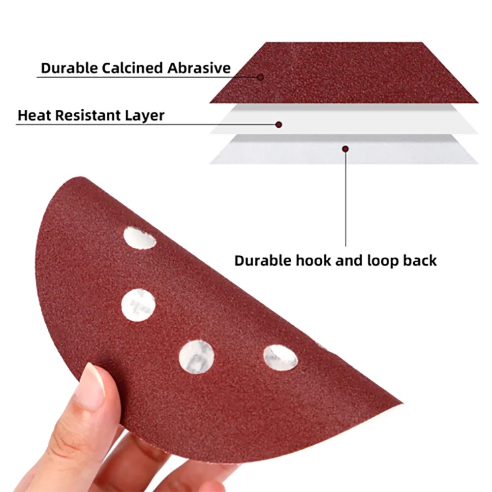 125mm - 5" 8 Hole Sanding Discs 40 60 80 120 240 Grit Orbital Sander Pad UK