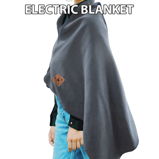 [UK Stock] 150*80cm Heated Shawl Blanket Winter Electric blanket Three-speed adjustable heat Outdoor Home Heating Blanket