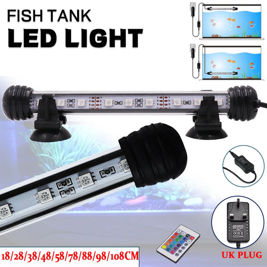 18-108CM 5050 LED Aquarium Light Timer LED Waterproof Fish Tank Light Underwater Fish Lamp Aquariums Decor Lighting Plant Lamp-Ninja Market