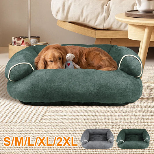 [UK Stock] S-2XL Pet Sofa Pet Dog Bed Sofa Deep Sleep Dog House Thickened Warm Cat Mat Small Kennel Pet Winter Blanket