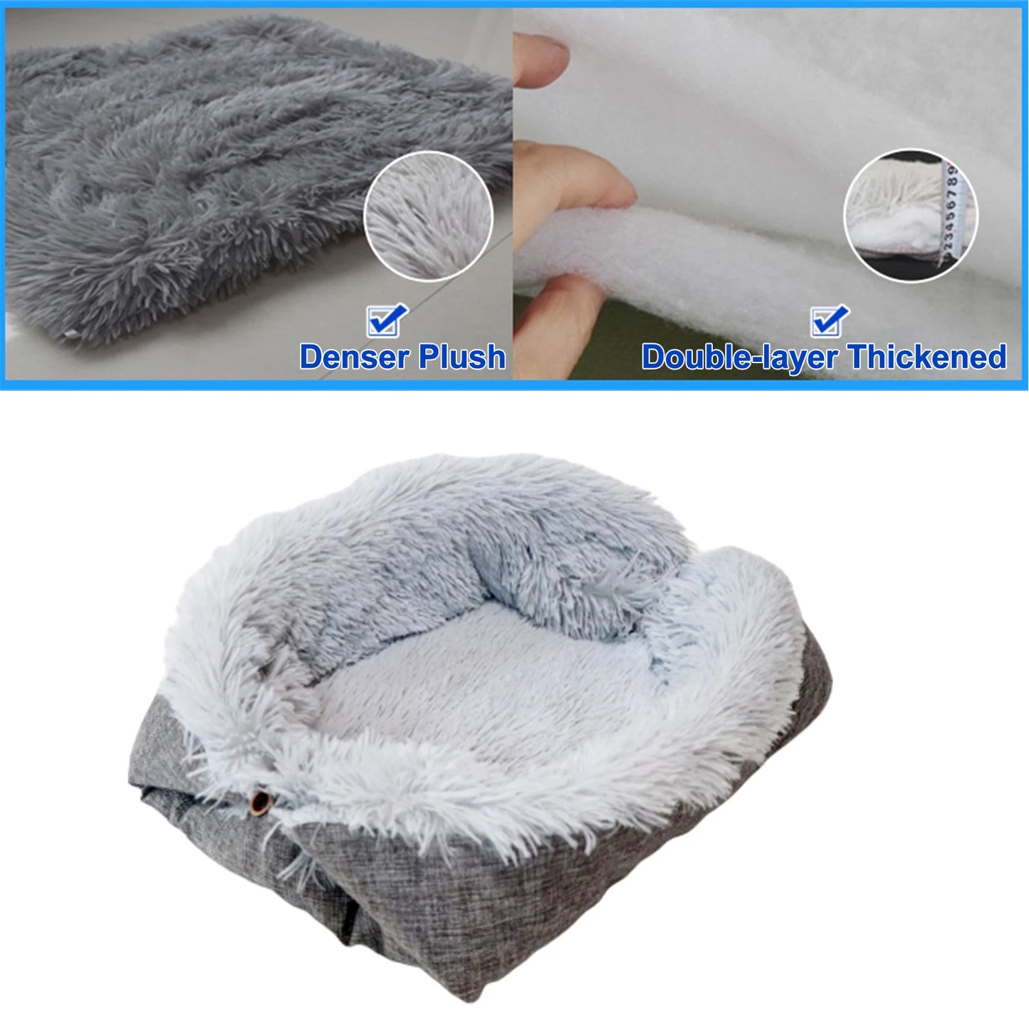 Cat Bed Washable Cat Beds for Indoor Cats Pet Bed Innovative Design Safe Warming Comfortable Sleeping Surface Suitable for Pet