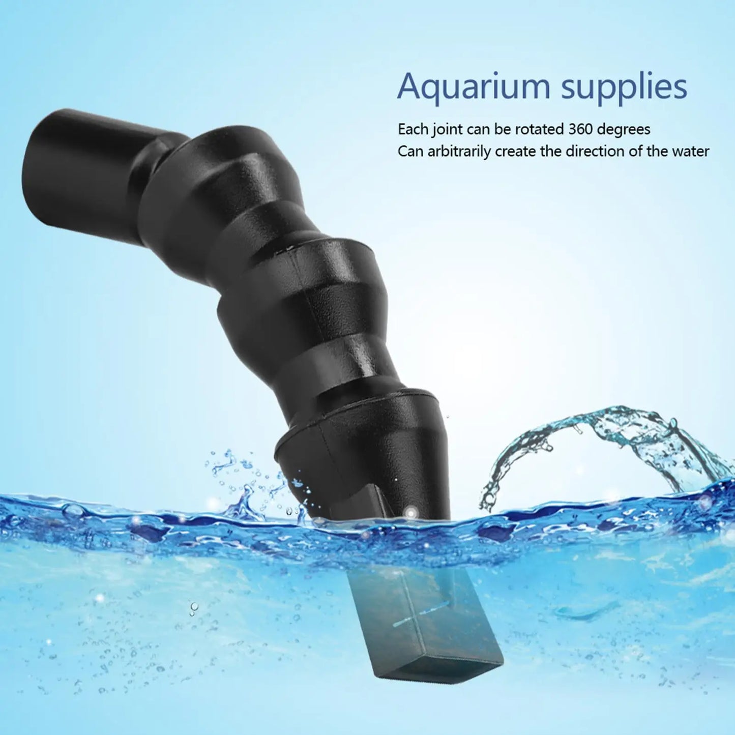 360° Rotating Duckbill Water Outlet Nozzle for Aquarium Fish Tank - Flat Waterspout Accessory-Ninja Market