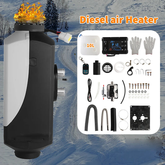 [UK STOCK] 12V 5KW Car Parking Heater Diesel Heater Car LCD display Parking Heater Mounted Diesel Heater Parking Heater