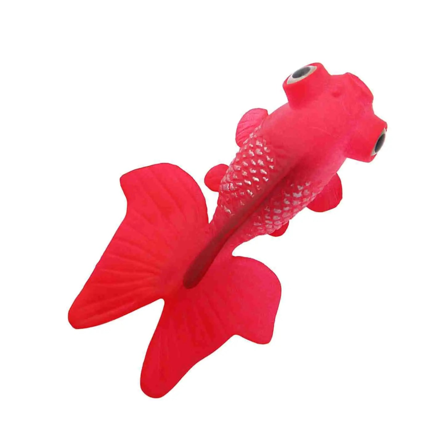 Funny Red Goldfish Silicone Ornament for Aquarium Decoration - Cute Artificial Fish Tank Accessory-Ninja Market