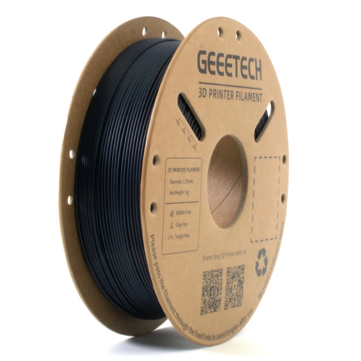 Geeetech Carbon Fiber PLA 3D Printer Filament 1KG 1.75MM Fast Printing PLA-CF High-strength Carbon Fiber PLA Filament