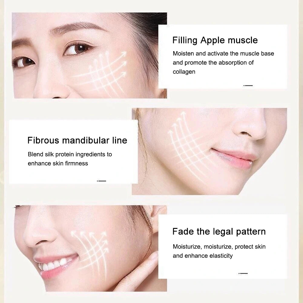 12pcs/bag Collagen Face Lifting Thread No Needle Collagen Thread Carved Essence Protein Skin Absorbed Lines Beauty Care Products-Ninja Market