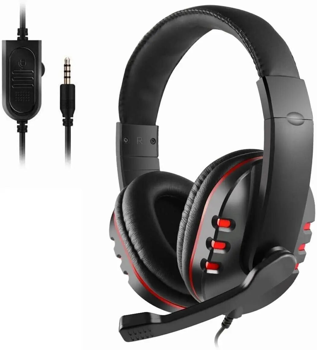 USB Gaming Headset With Microphone For PC Laptop PS4 Xbox One PS5 Headphones LED-Ninja Market