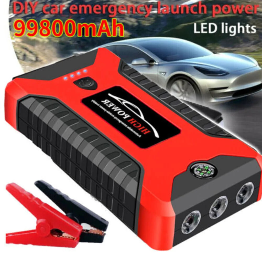 99800Mah Car Jump Starter Battery Booster Charger Power Bank Rescue Pack Tool UK-Ninja Market