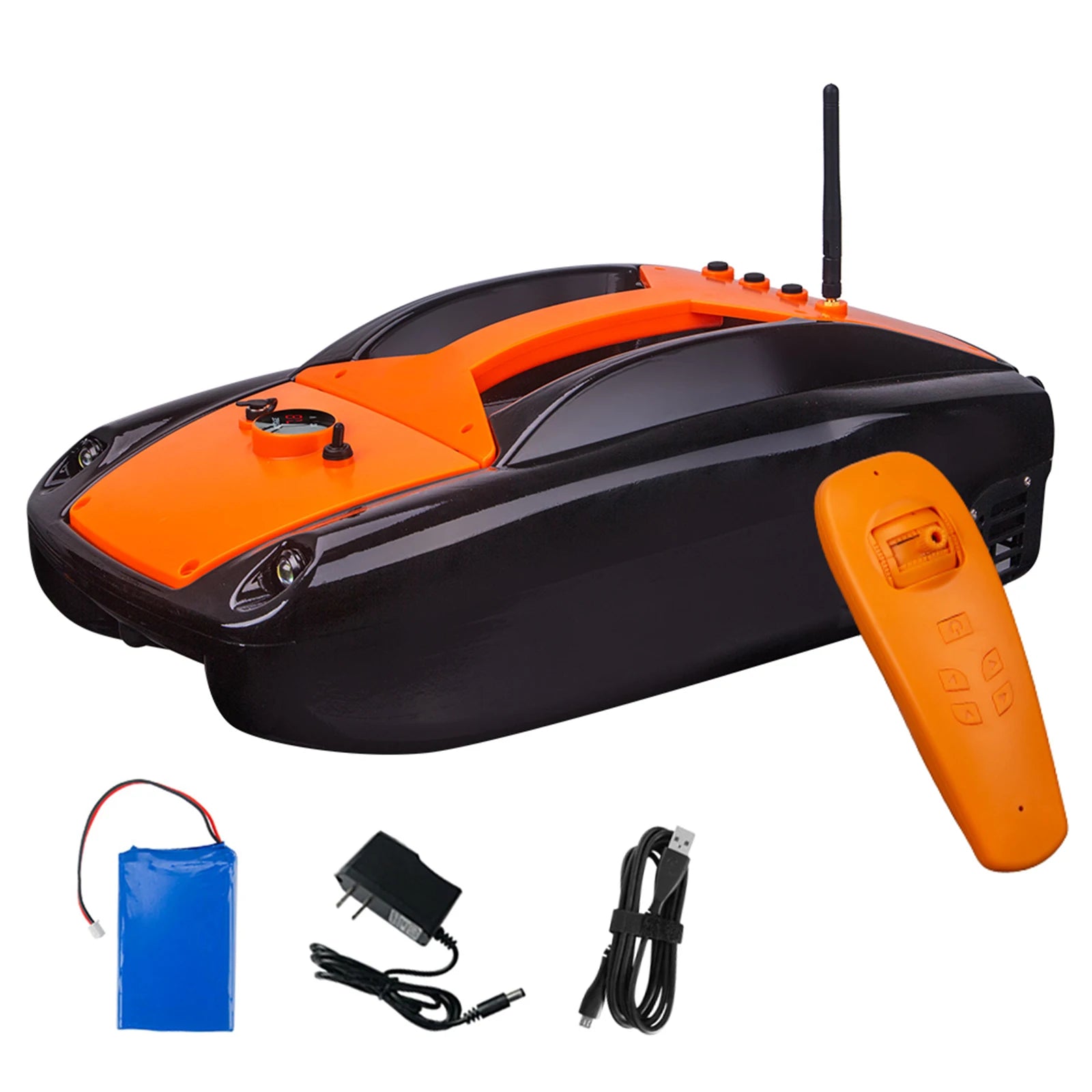 1.5kg Load Fishing Bait Boat 300m Remote Control Fishing Lure Boat with Dual Motor For Outdoor Fishing-Ninja Market