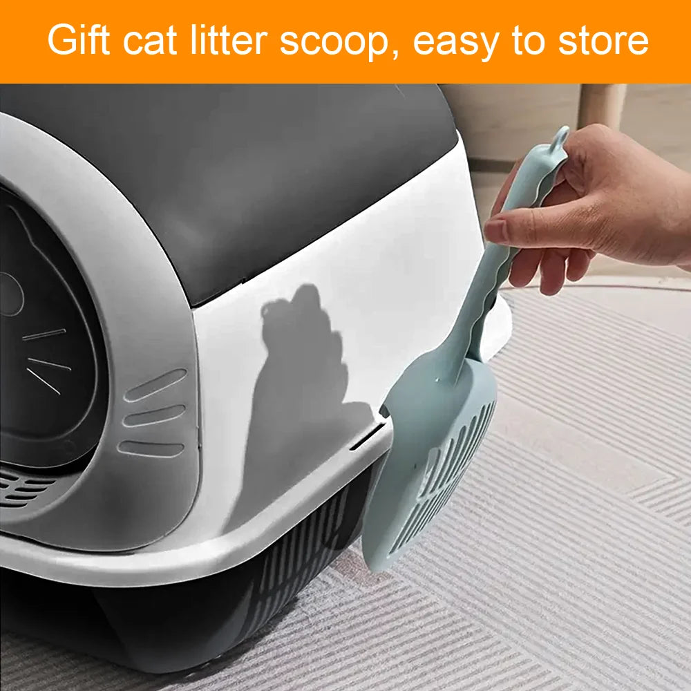 [UK Stock] 35*50*36cm Cat litter box cat bedpan Cat Litter Box Sandbox Cats Rabbit Small Animals Cat Tray Litter Pet Supplies