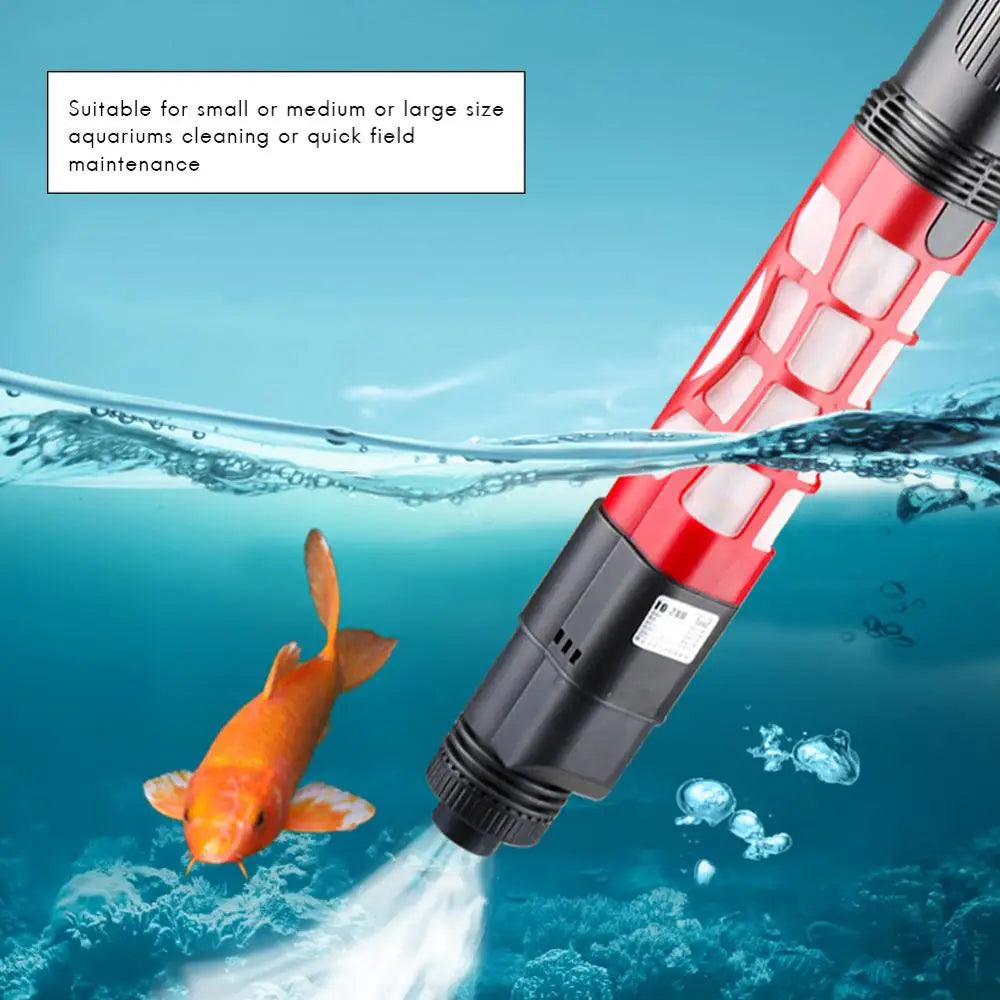 DUOMASUMI Automatic Aquarium Gravel Cleaner Electric Water Filter 240V Fish Tank Vacuum Siphon for Medium Large Aquariums-Ninja Market