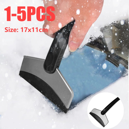 1-5PCS Ice Scraper Snow Removal Scraper for Car Windshield Auto Snow Shovel Stainless Steel Frost Removal Window Cleaning Tools-Ninja Market