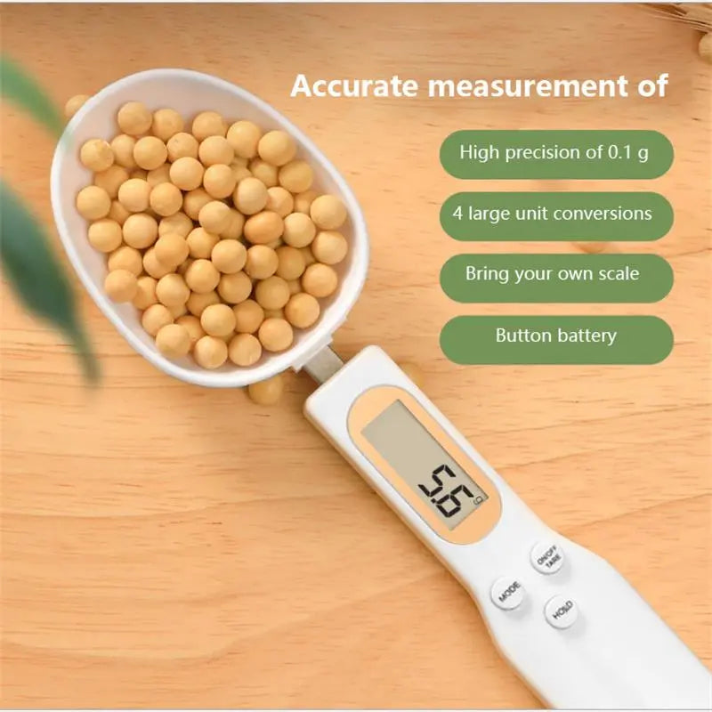 1Pc LCD Digital Measurement Adjustable Weighing Spoon Kitchen Scale Electronic Measuring Spoon Coffee Powder Scale Baking Scale-Ninja Market