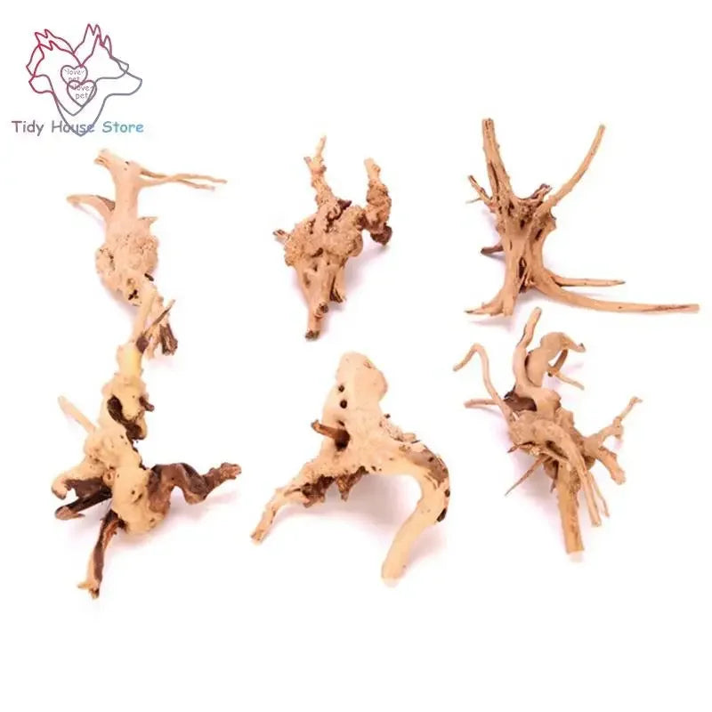 Drift Wood Fish Tank Driftwood Natural Tree Trunk Aquarium Fish Tank Plant Aquario Aquarium Decoration Golden Shrimp hideout-Ninja Market