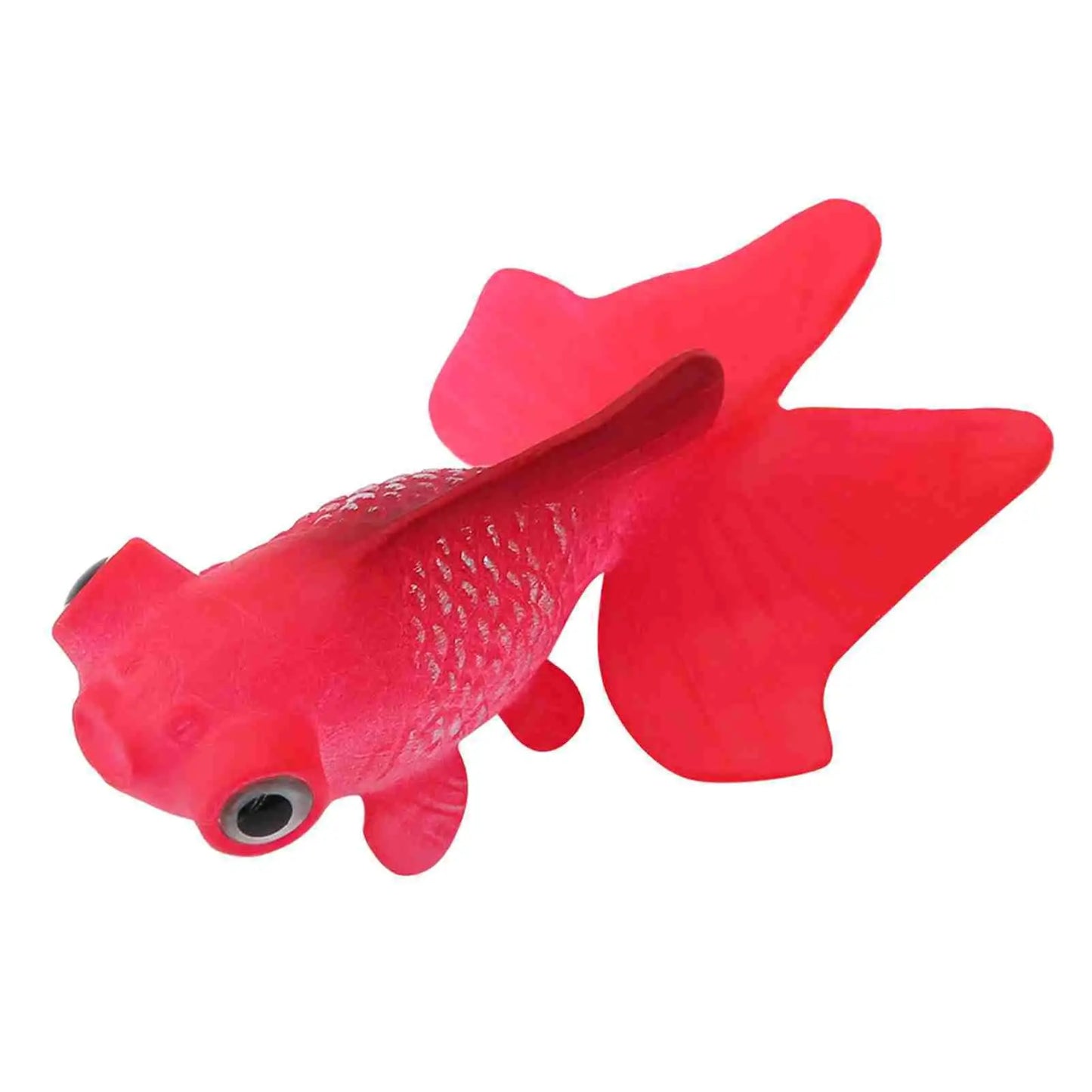 Funny Red Goldfish Silicone Ornament for Aquarium Decoration - Cute Artificial Fish Tank Accessory-Ninja Market