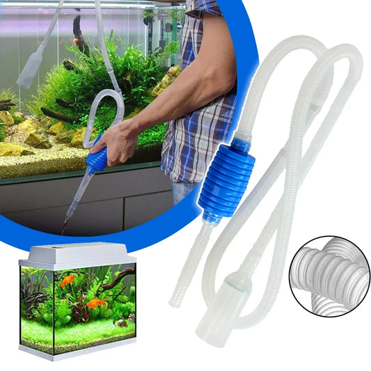 Aquarium Siphon Pump Water Change Gravel Filter Accessories-Ninja Market