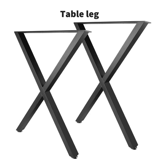 [UK Stock] 2PCS Table Legs Metal Black Furniture Legs Heavy Duty Industry Desk Adjustable Non-Slip Feet For Coffee Table