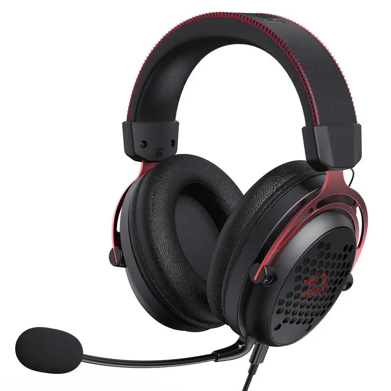 Redragon H386 USB Diomedes Wired Gaming Headset 7.1 Surround Sound  53MM Drivers Detachable Microphone Headphone-Ninja Market