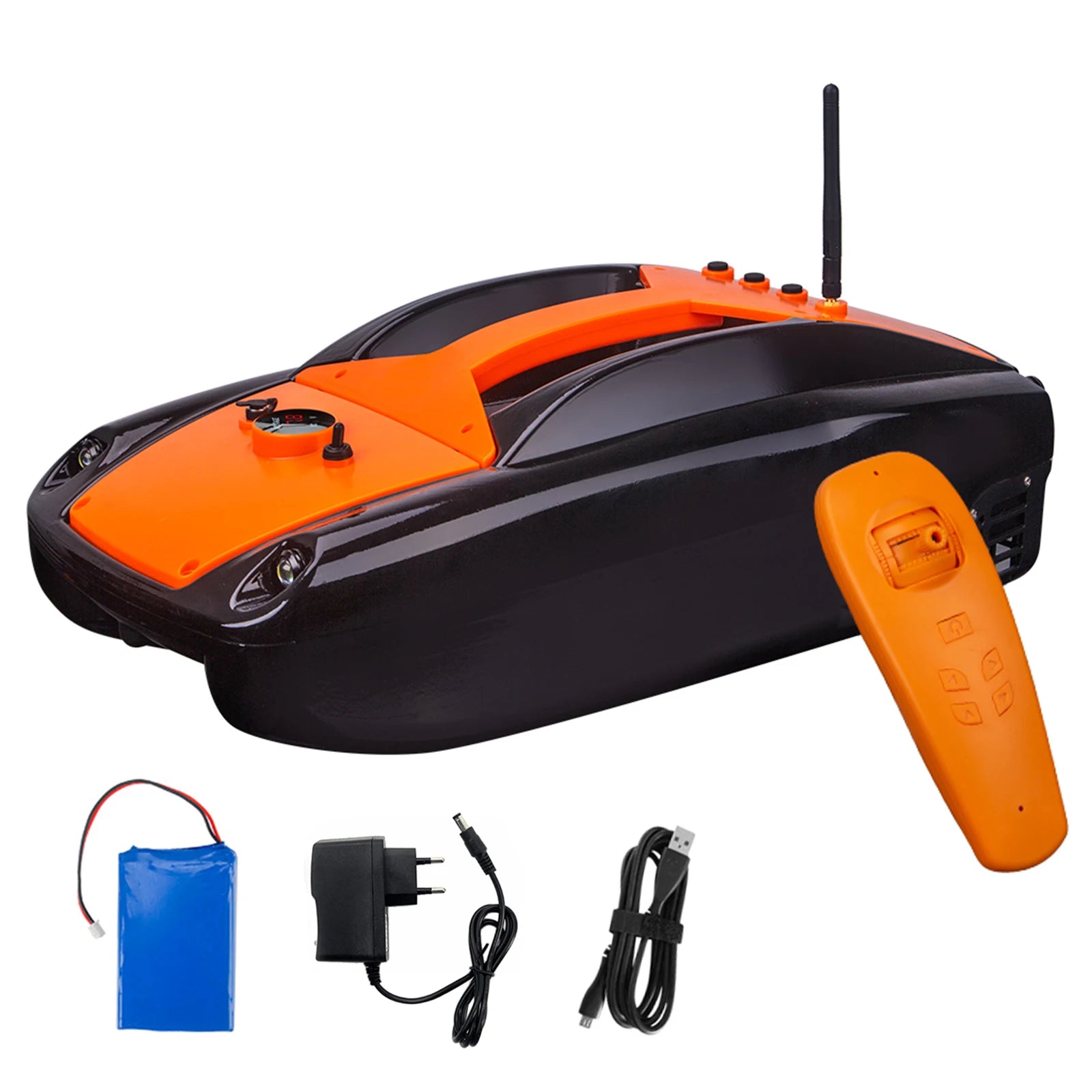 1.5kg Load Fishing Bait Boat 300m Remote Control Fishing Lure Boat with Dual Motor For Outdoor Fishing-Ninja Market