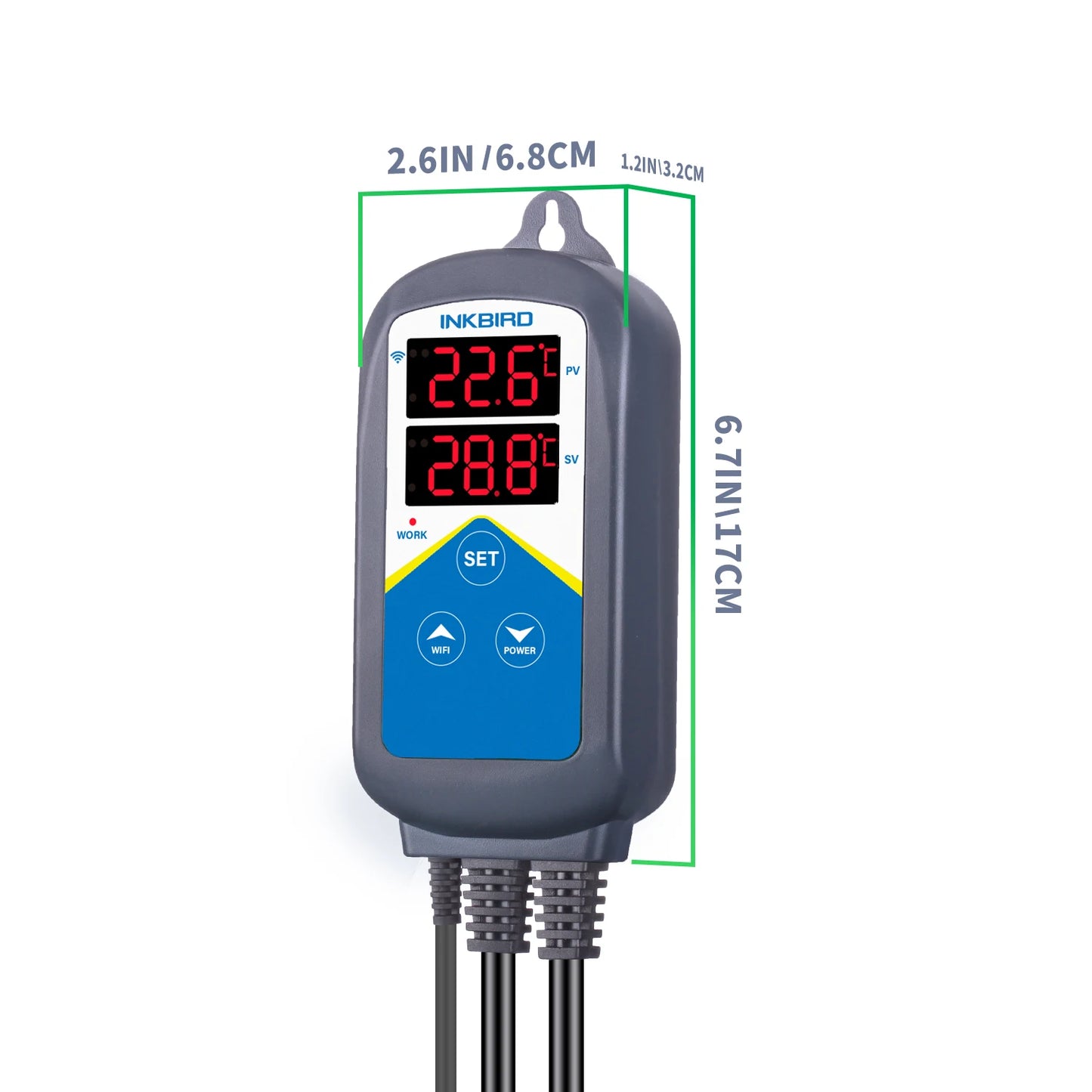 INKBIRD ITC-306A WIFI Dual Heating Temperature Controller Thermometer Aquarium Thermostat With 2 Probes for Fish Tank-Ninja Market