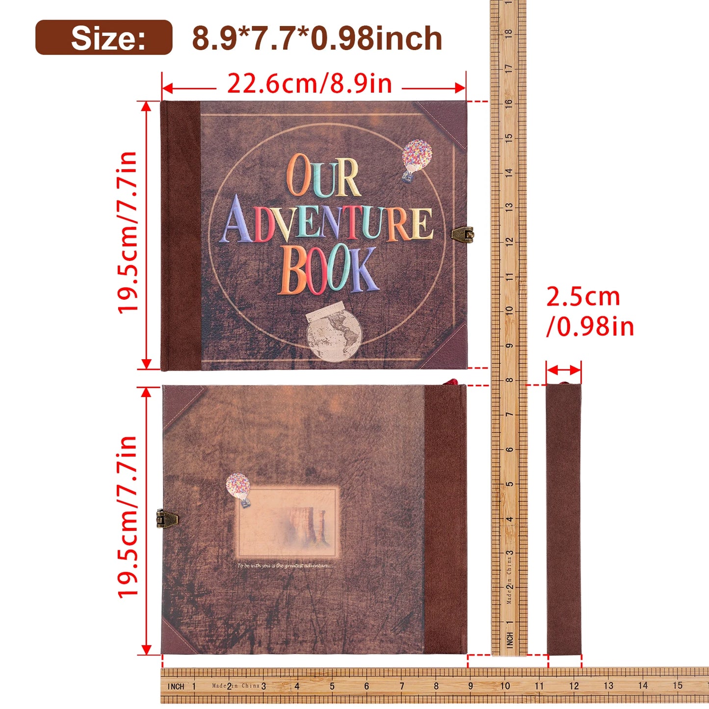 146 Page Our Adventure Book DIY Handmade Photo Album Scrapbook Retro Kraft Album Anniversary Wedding Memory Mother's Day Gift-Ninja Market