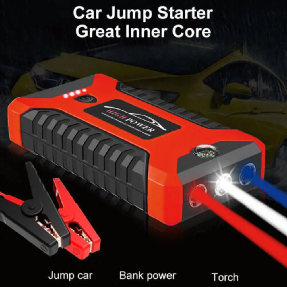 99800Mah Car Jump Starter Battery Booster Charger Power Bank Rescue Pack Tool UK-Ninja Market