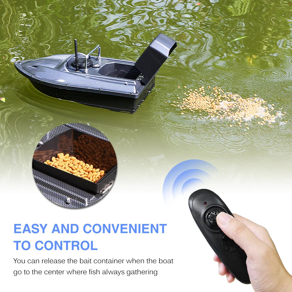 Wireless Remote Control Fishing Feeder Smart Fishing Bait Boat Fishing Boat for Adults Beginners 540 Yards Remote Range