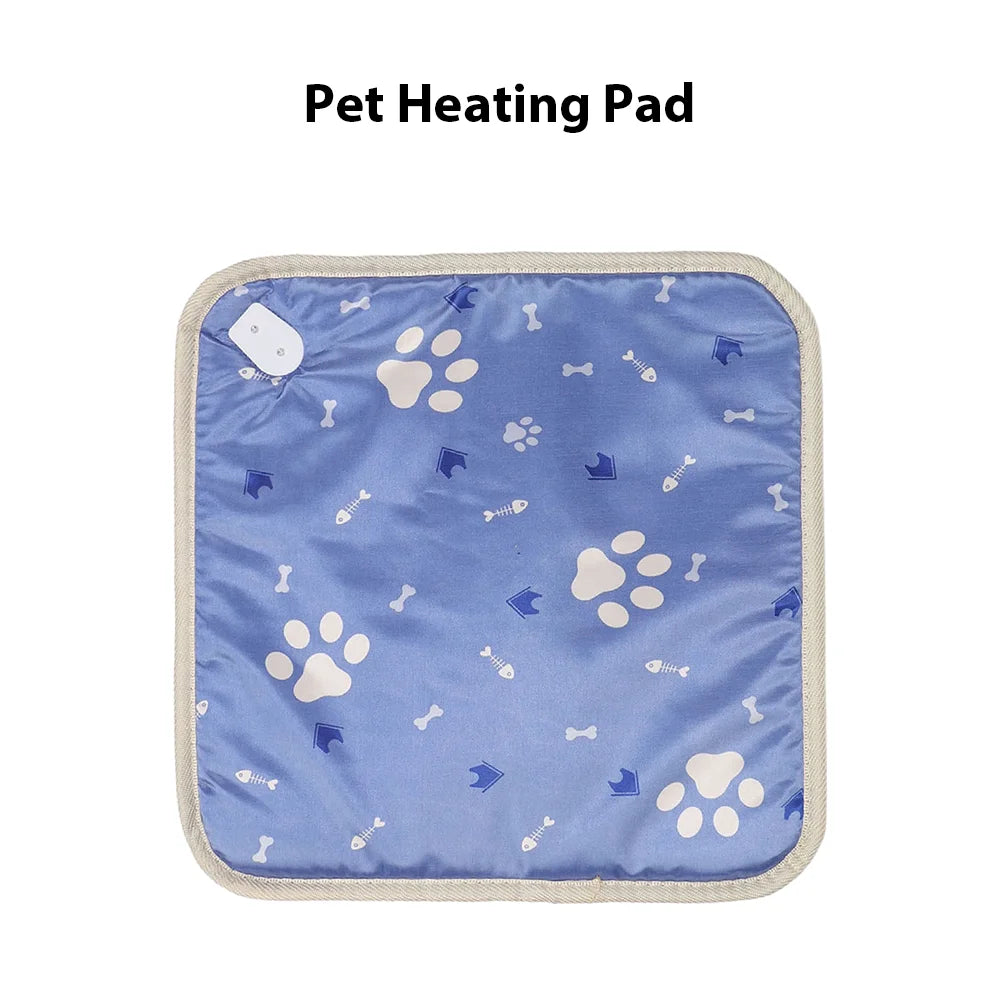 [UK Stock] 20W Pet Heating Pad 45*75cm 45*45cm Waterproof Pet Electric Heated Blanket Adjustable Thermostat Pet Heated Blanket