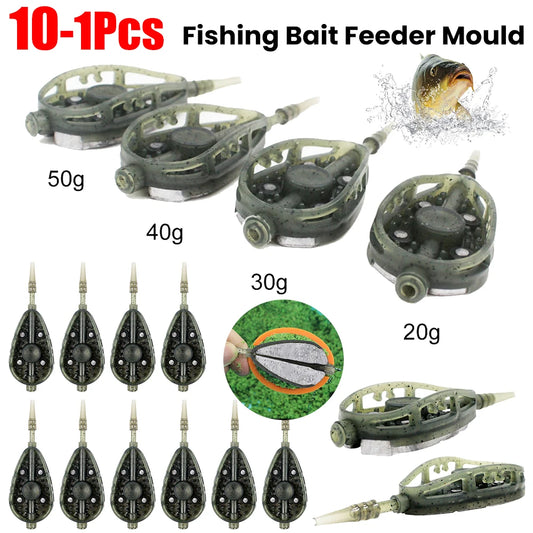 Fishing Nest Beater Bait Inline Method Feeders Mold Lightweight Analysand Fishing Feeder Bait Holder Carp Fishing Accessories Tool