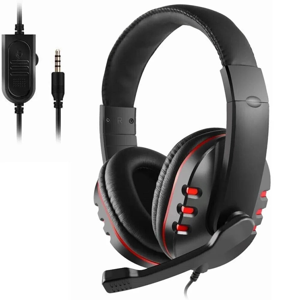 USB Gaming Headset With Microphone For PC Laptop PS4 Xbox One PS5 Headphones LED-Ninja Market