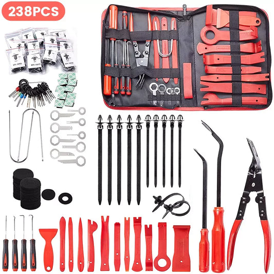 [UK Stock] 238pc Wrench Driver Tools Car Audio Repair Tool Trimming Clamps Hand tool Car Interior Disassembly Kit Removal Tool