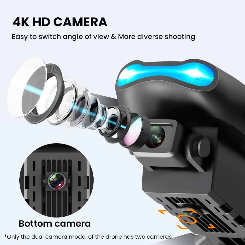 "Professional Foldable Mini RC Drone Camera with HD 4K Aerial Photography for High Hold Mode and WIFI Connectivity"-Ninja Market