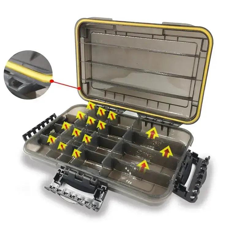 Large-Capacity Waterproof Fishing Tackle Box Fishing Accessories Tool Storage Box Fish Hook Fake Bait Storage Box Fishing Suppli-Ninja Market