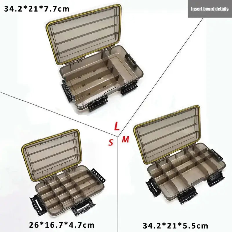 Large-Capacity Waterproof Fishing Tackle Box Fishing Accessories Tool Storage Box Fish Hook Fake Bait Storage Box Fishing Suppli-Ninja Market