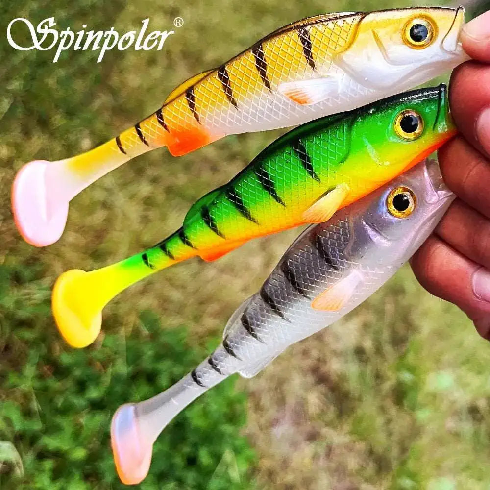 Spinpoler Vigour Perch Shad Soft Swimbait Fishing Lure 7cm/11cm/14cm For Pike Zander Bass Paddle T Tail Pesca Fake Fish Lurre-Ninja Market