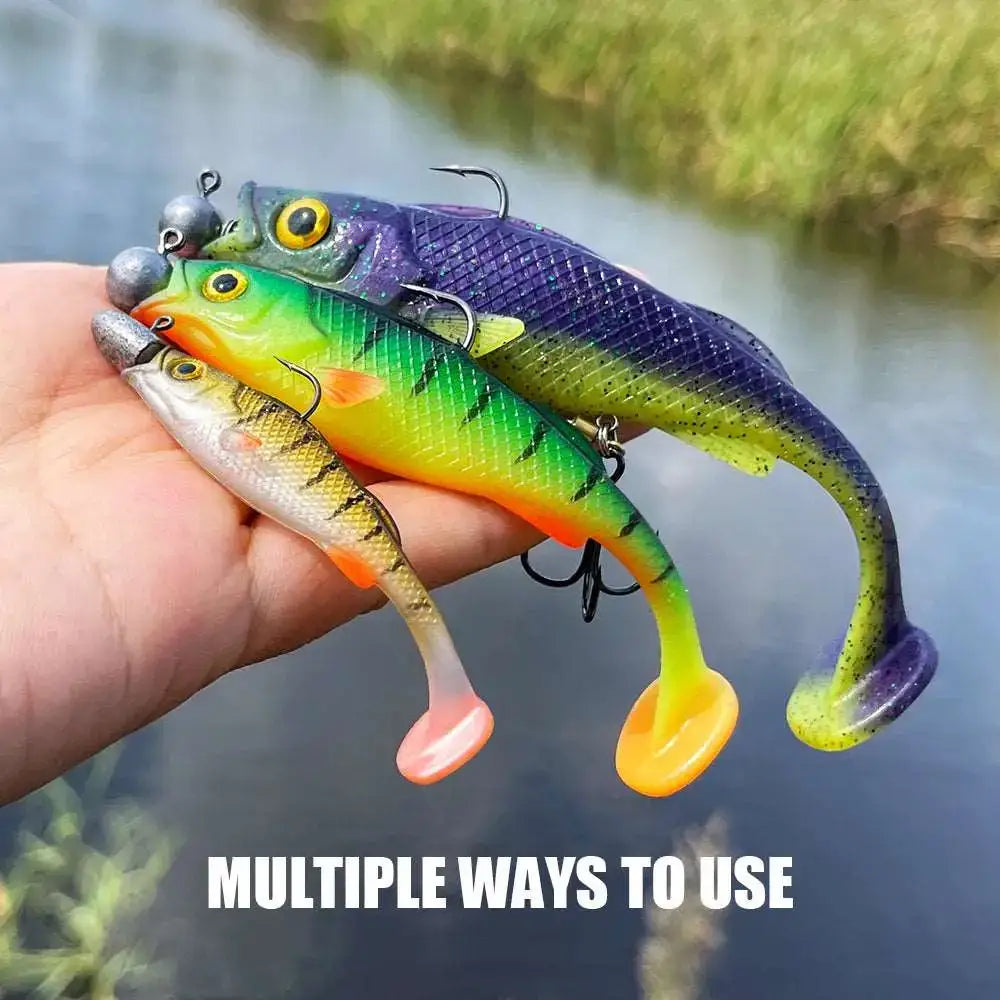 Spinpoler Vigour Perch Shad Soft Swimbait Fishing Lure 7cm/11cm/14cm For Pike Zander Bass Paddle T Tail Pesca Fake Fish Lurre-Ninja Market