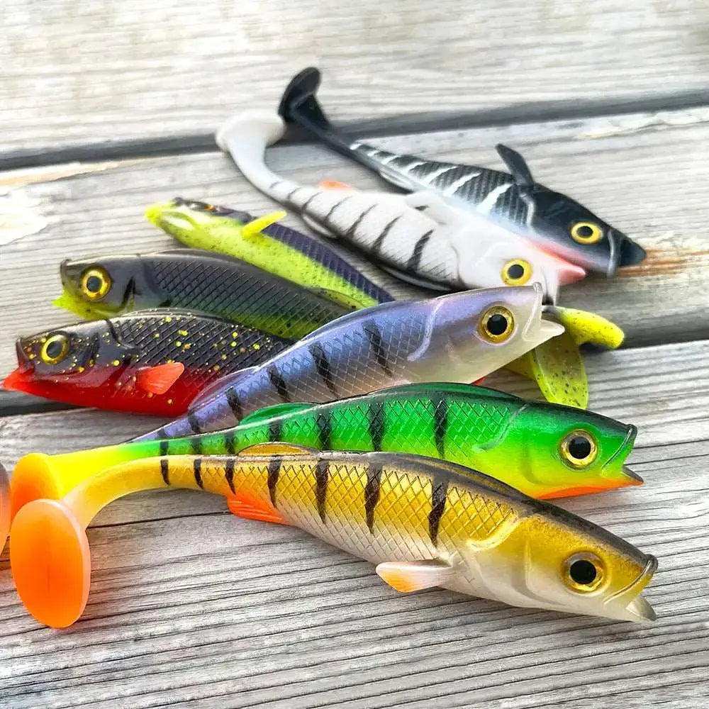 Spinpoler Vigour Perch Shad Soft Swimbait Fishing Lure 7cm/11cm/14cm For Pike Zander Bass Paddle T Tail Pesca Fake Fish Lurre-Ninja Market